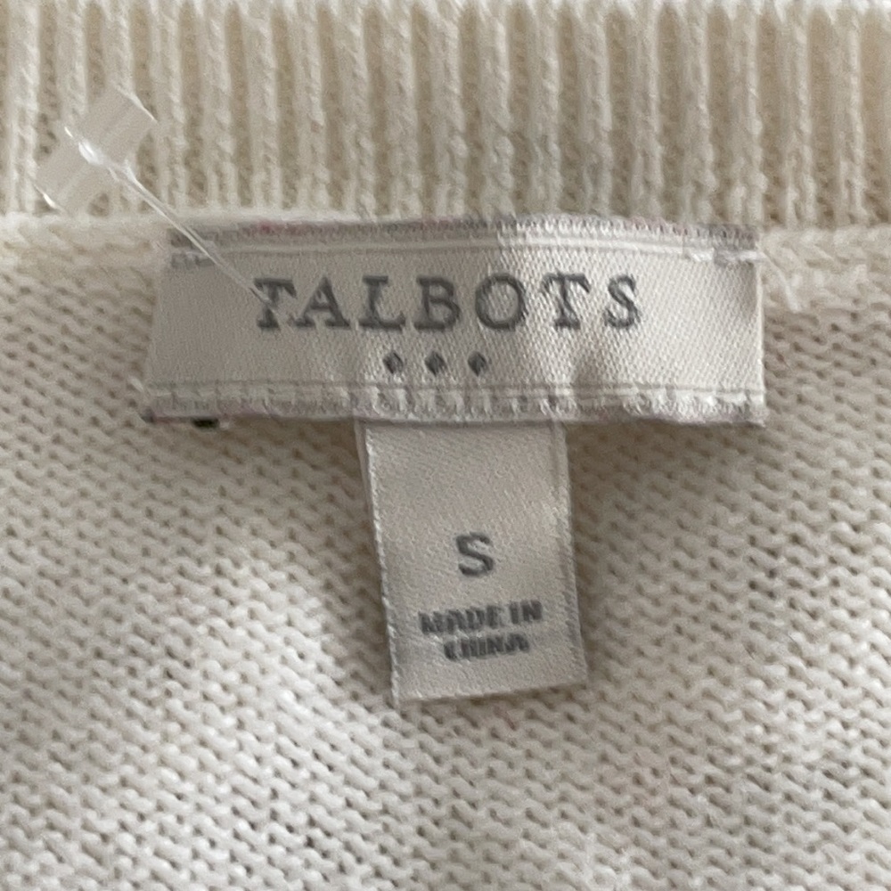 Talbots cotton pattern pullover sweater - Picture 4 of 10